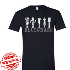 Black Ricky Skaggs Headstock T-shirt