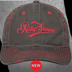 Red and Grey Ricky Skaggs Ballcap