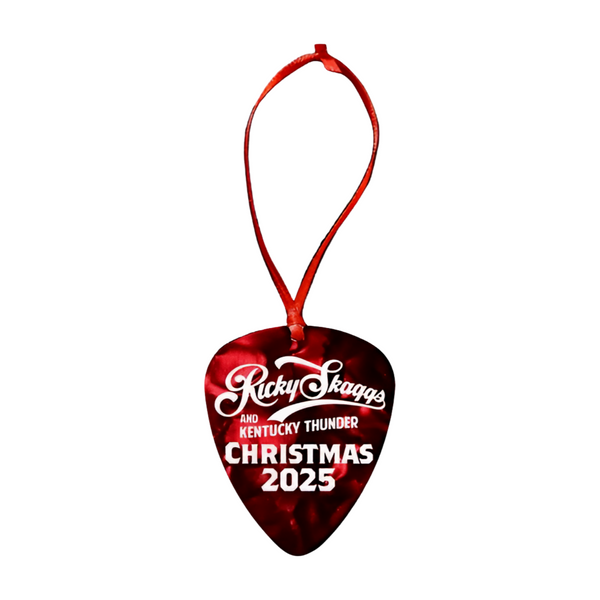 Red Pearl Christmas Pick Ornament