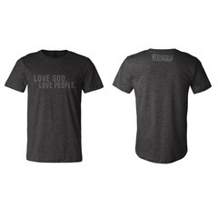 Love God Love People Grey Short Sleeve T-shirt